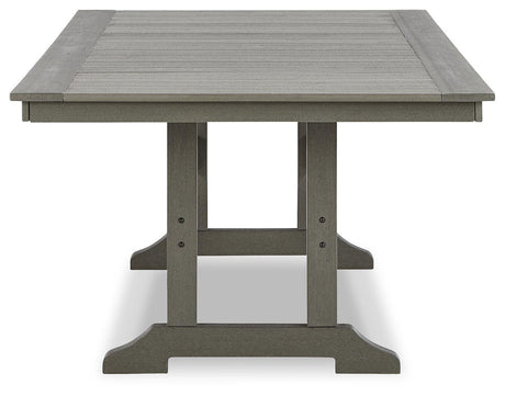 Visola Gray Outdoor Dining Table from Ashley - Luna Furniture