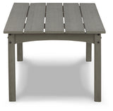 Visola Outdoor Coffee Table with 2 End Tables in Gray from Ashley Furniture - Luna Furniture