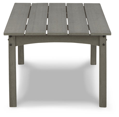 Visola Outdoor Coffee Table with 2 End Tables in Gray from Ashley Furniture - Luna Furniture