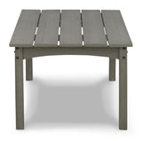 Visola Gray Outdoor Sofa, 2 Lounge Chairs and Coffee Table from Ashley Furniture - Luna Furniture