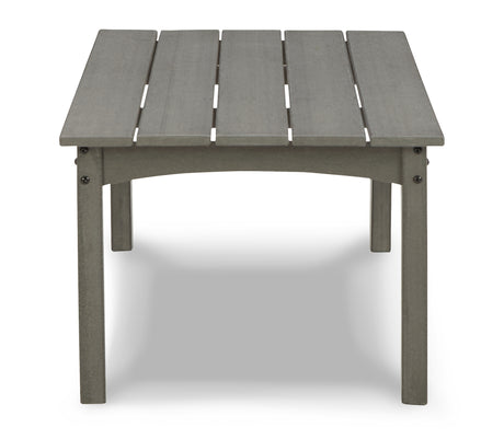 Visola Outdoor Sofa and Loveseat with 2 Lounge Chairs and End Table in Gray from Ashley Furniture - Luna Furniture