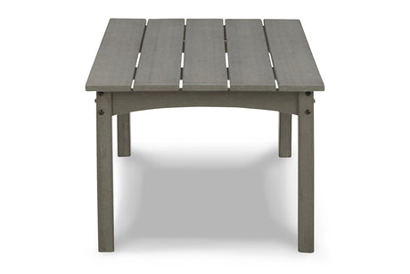 Visola Gray Outdoor Sofa, 2 Lounge Chairs and Coffee Table from Ashley - Luna Furniture