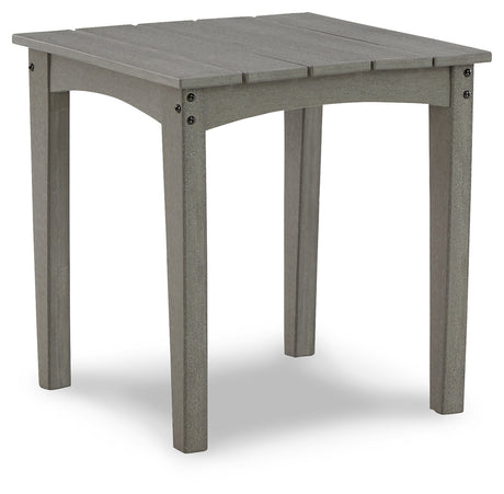 Visola Gray Outdoor End Table from Ashley Furniture - Luna Furniture