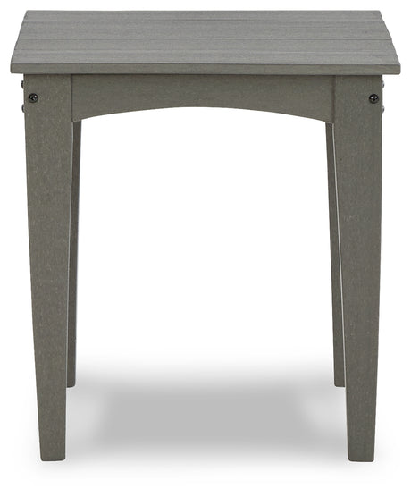 Visola Gray Outdoor End Table from Ashley Furniture - Luna Furniture