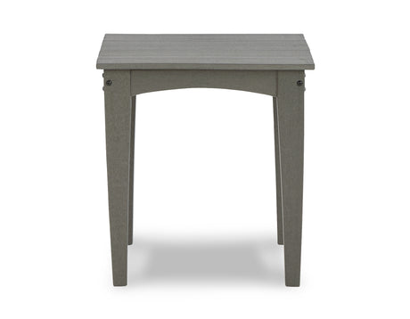 Visola Outdoor Sofa and Loveseat with 2 Lounge Chairs and End Table in Gray from Ashley Furniture - Luna Furniture