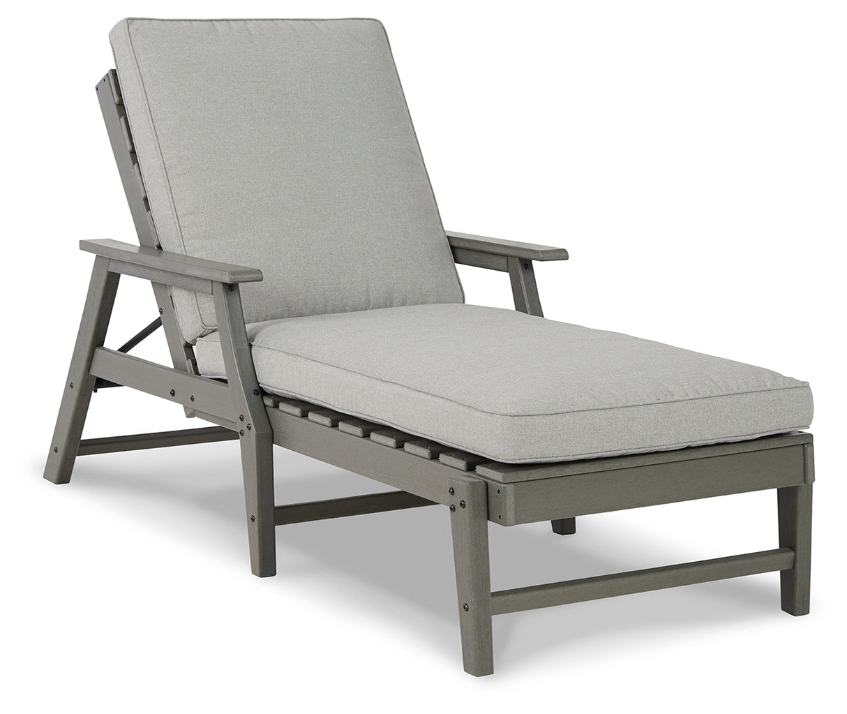 Visola Gray Chaise Lounge with Cushion from Ashley - Luna Furniture