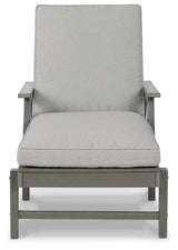 Visola Gray Chaise Lounge with Cushion from Ashley - Luna Furniture