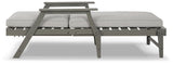 Visola Gray Chaise Lounge with Cushion from Ashley - Luna Furniture