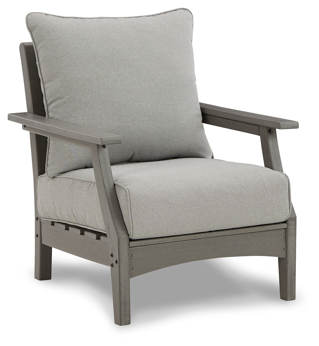 Visola Gray Lounge Chair with Cushion from Ashley - Luna Furniture