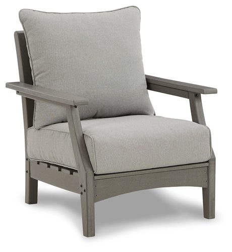 Visola Gray Lounge Chair with Cushion from Ashley Furniture - Luna Furniture