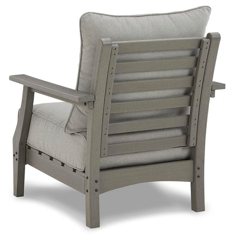 Visola Gray Lounge Chair with Cushion from Ashley Furniture - Luna Furniture