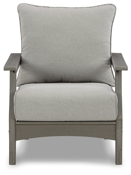 Visola Gray Lounge Chair with Cushion from Ashley Furniture - Luna Furniture