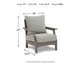 Visola Gray Lounge Chair with Cushion from Ashley - Luna Furniture