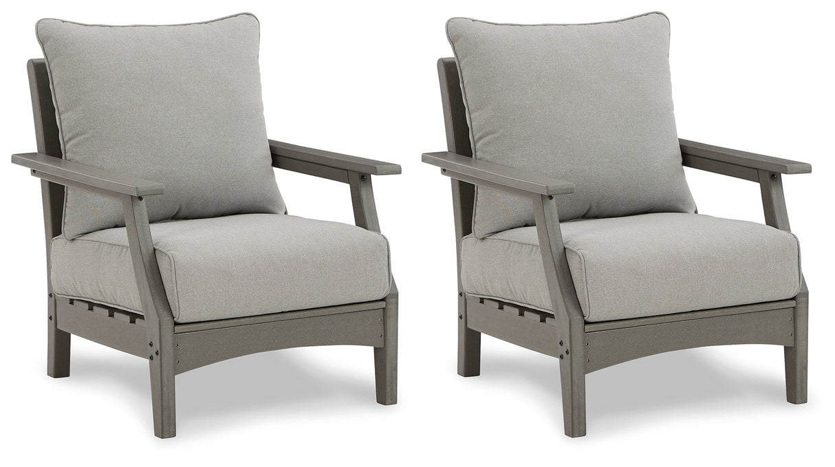 Visola Gray Lounge Chair with Cushion from Ashley - Luna Furniture