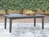 Cove Beach Gray Outdoor Coffee Table from Ashley Furniture - Luna Furniture
