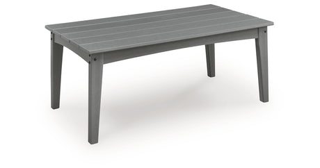 Cove Beach Gray Outdoor Coffee Table from Ashley - Luna Furniture