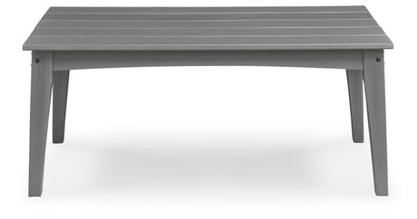 Cove Beach Gray Outdoor Coffee Table from Ashley - Luna Furniture