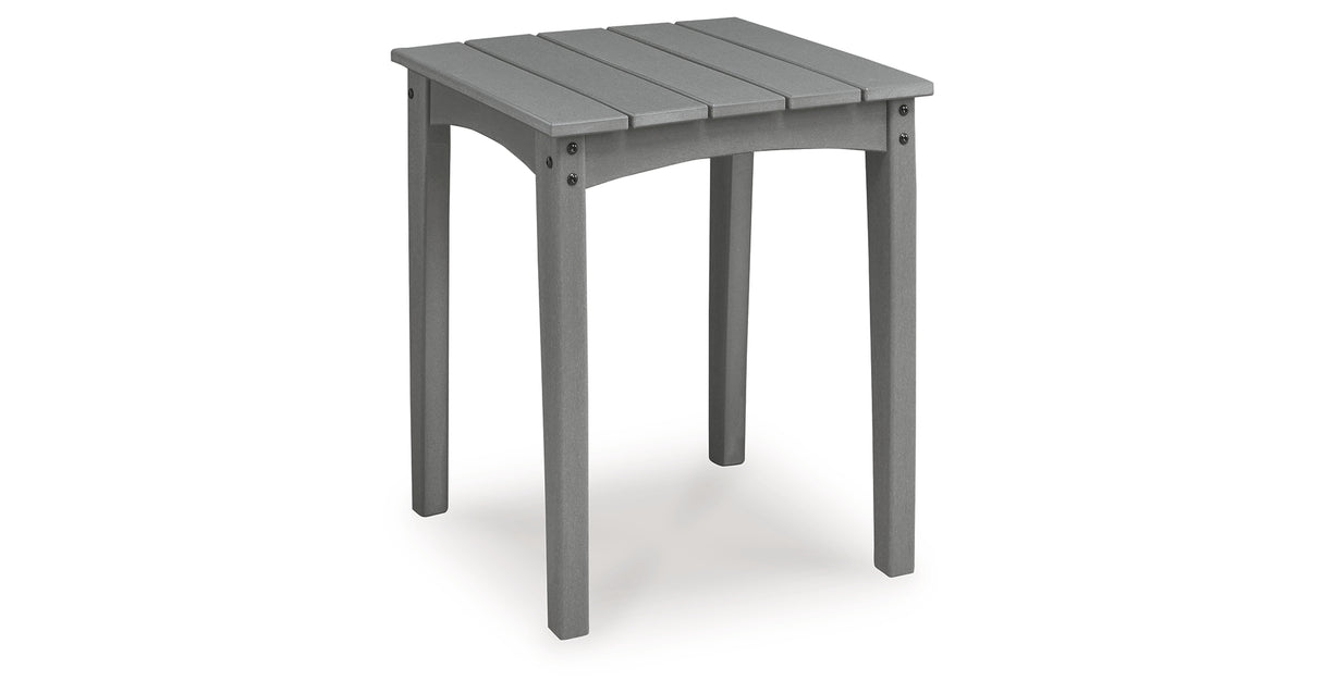 Cove Beach Gray Outdoor End Table from Ashley Furniture - Luna Furniture