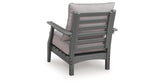 Cove Beach Outdoor Sofa with 2 Lounge Chairs in Gray from Ashley Furniture - Luna Furniture