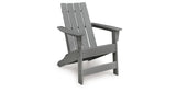 Cove Beach Gray Adirondack Chair from Ashley - Luna Furniture