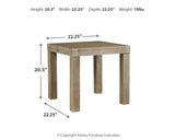 Silo Point Brown Outdoor End Table from Ashley - Luna Furniture