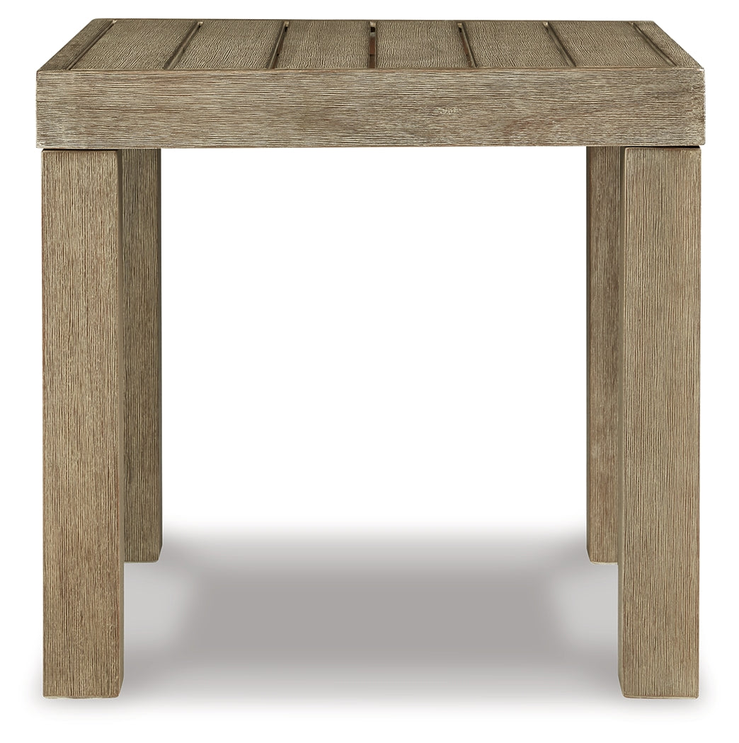 Silo Point Brown Outdoor End Table from Ashley - Luna Furniture
