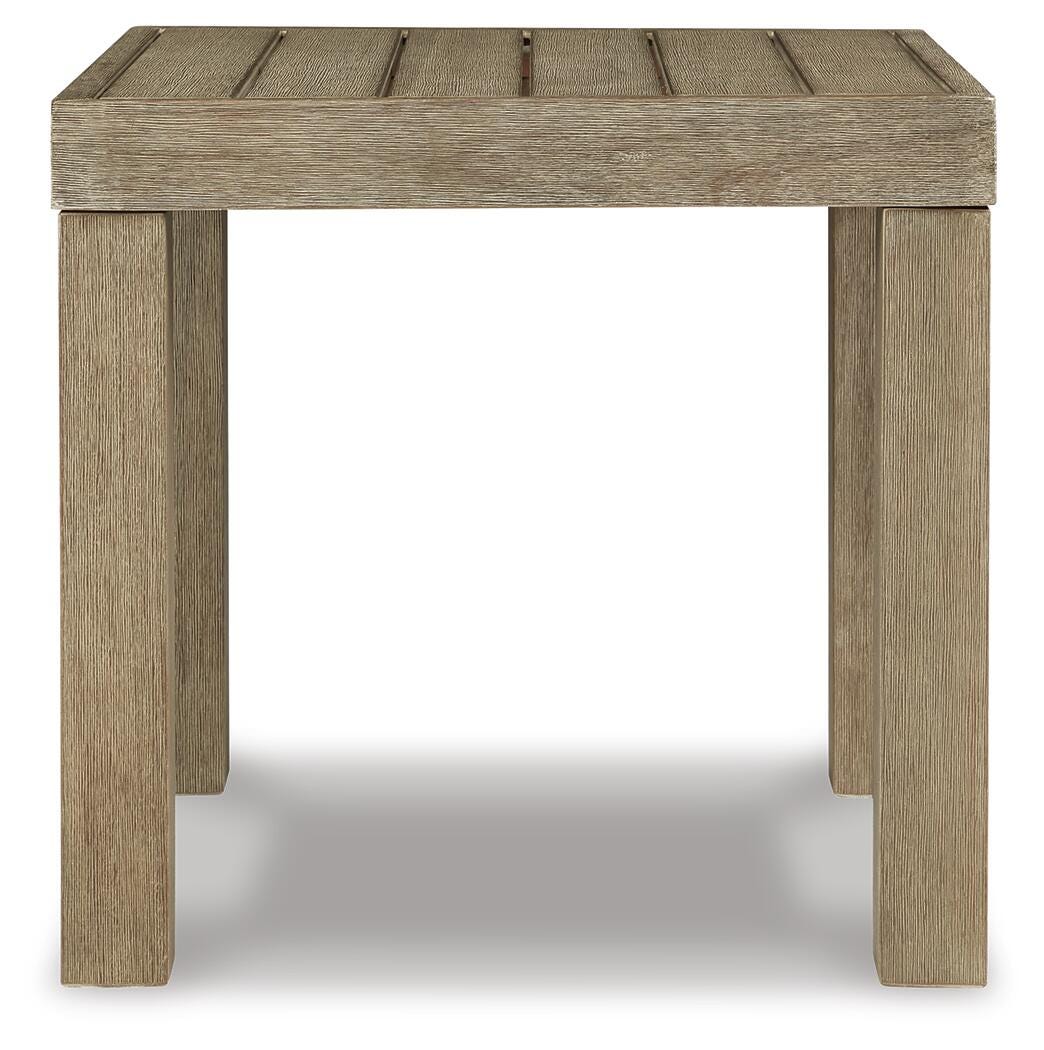 Silo Point Brown Outdoor End Table from Ashley Furniture - Luna Furniture
