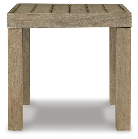 Silo Point Brown Outdoor End Table from Ashley Furniture - Luna Furniture