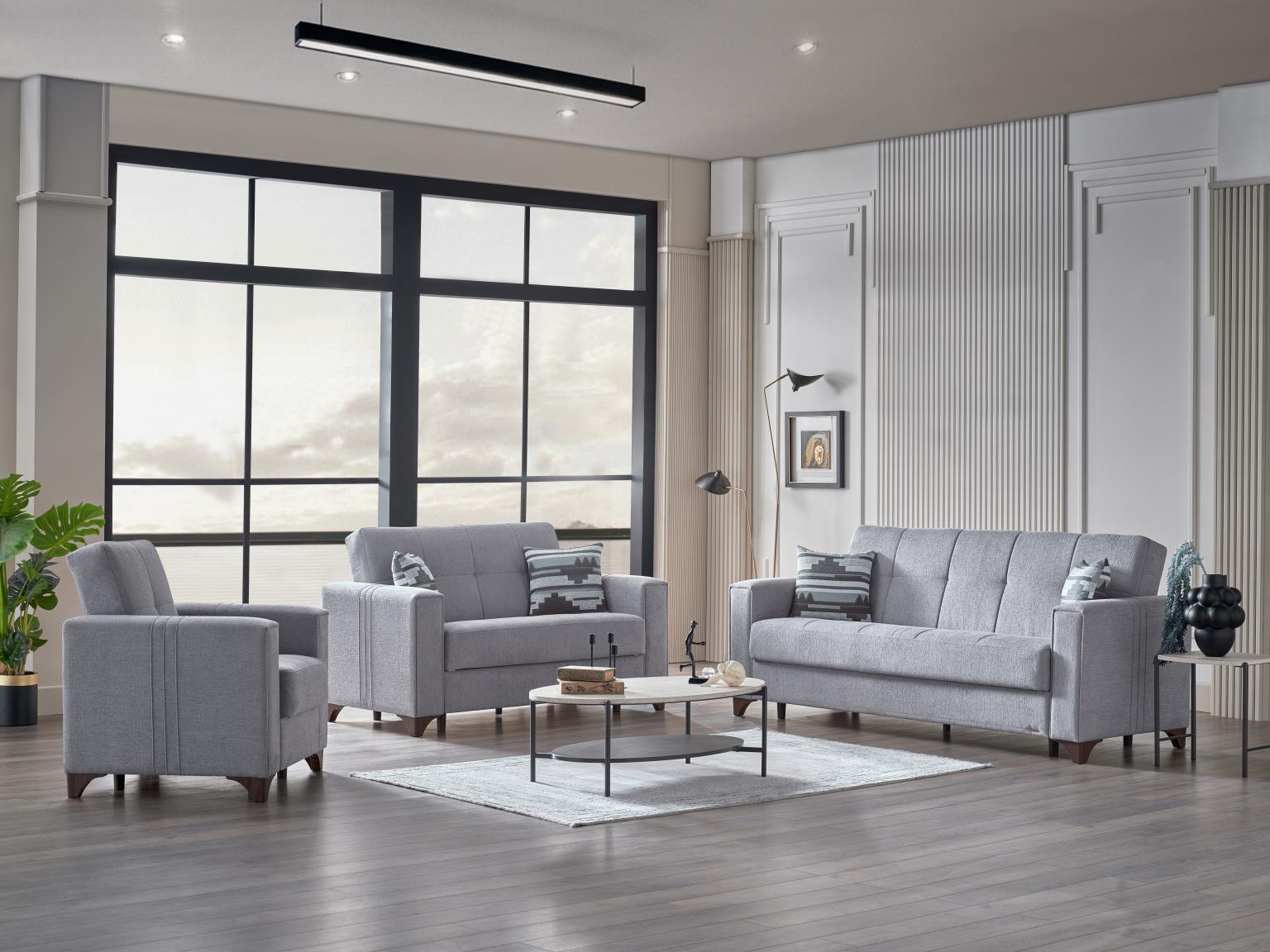 Parma Niva Gray Living Room Set from Bellona - Luna Furniture