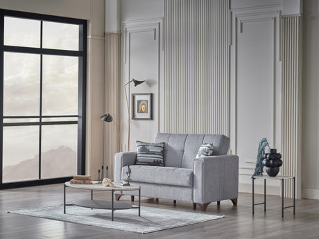Parma Gray Upholstered Chair from Bellona - Luna Furniture