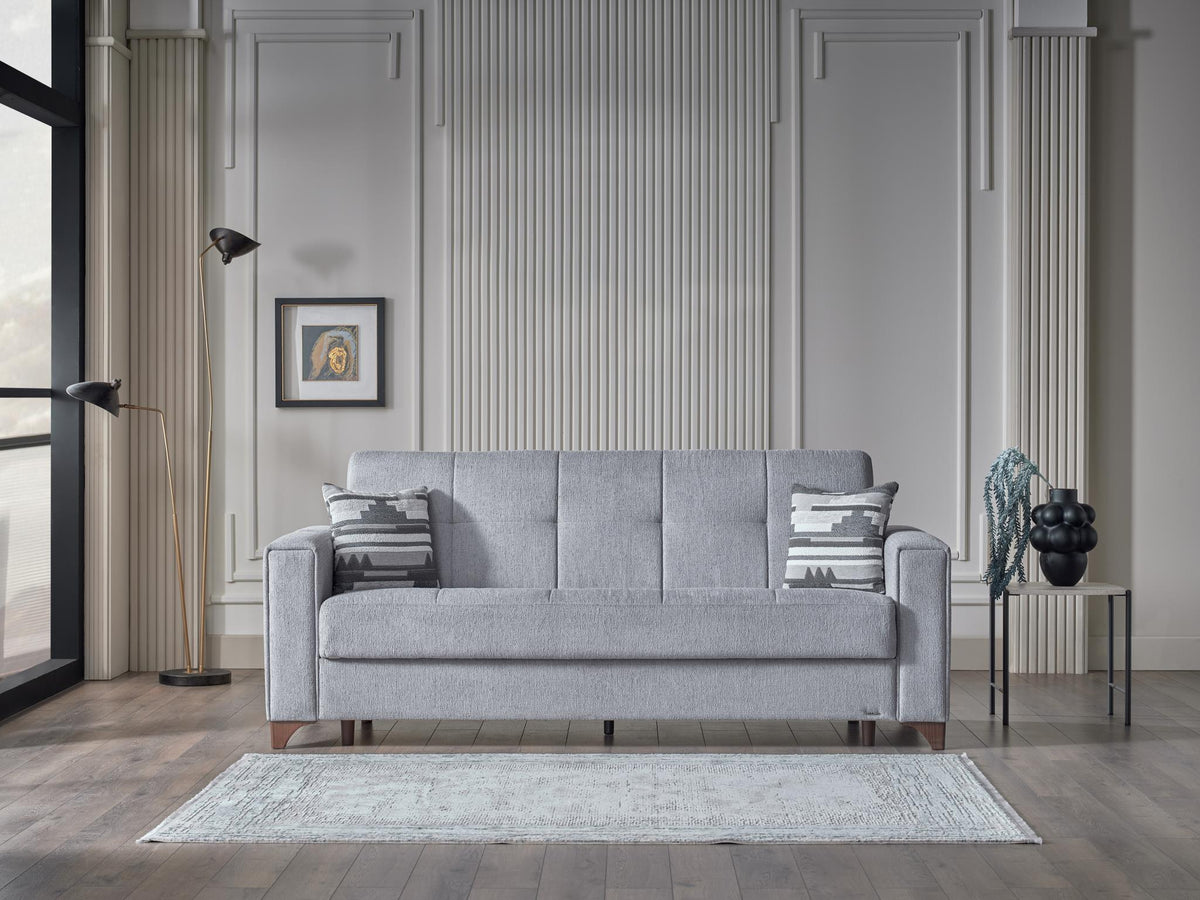 Parma Gray Upholstered Chair from Bellona - Luna Furniture