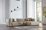Picasso Santa Glory Cream RAF Chaise Sleeper Sectional from Bellona - Luna Furniture