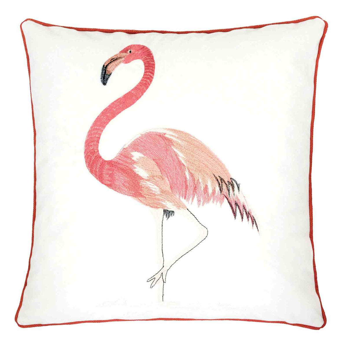 Lina Ivory/Pink Accent Pillow from Furniture of America - Luna Furniture