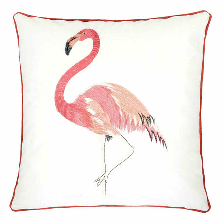 Lina Ivory/Pink Accent Pillow from Furniture of America - Luna Furniture