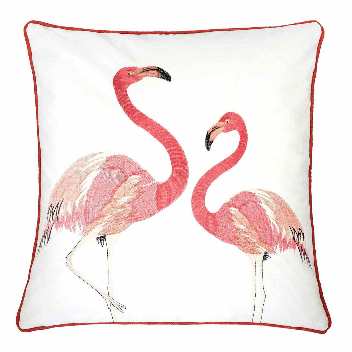 Lina Ivory/Pink Accent Pillow from Furniture of America - Luna Furniture