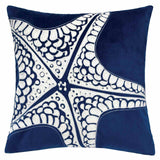 Jude White/Blue Accent Pillow from Furniture of America - Luna Furniture