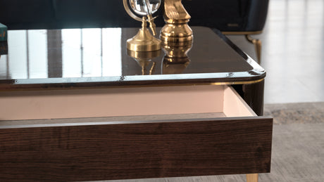 Plaza Walnut Coffee Table from Bellona - Luna Furniture