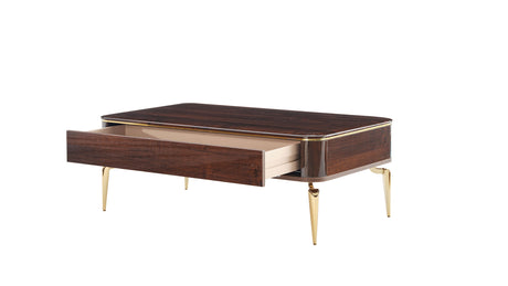 Plaza Walnut Coffee Table from Bellona - Luna Furniture