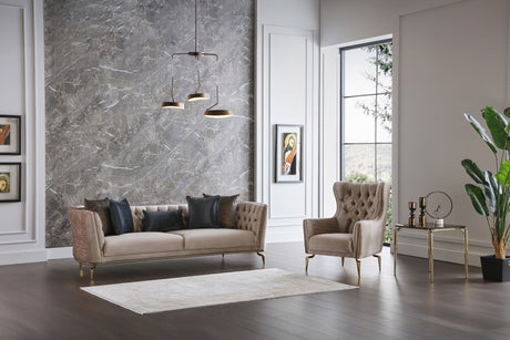 Plaza Lara Cream Sofa from Bellona - Luna Furniture