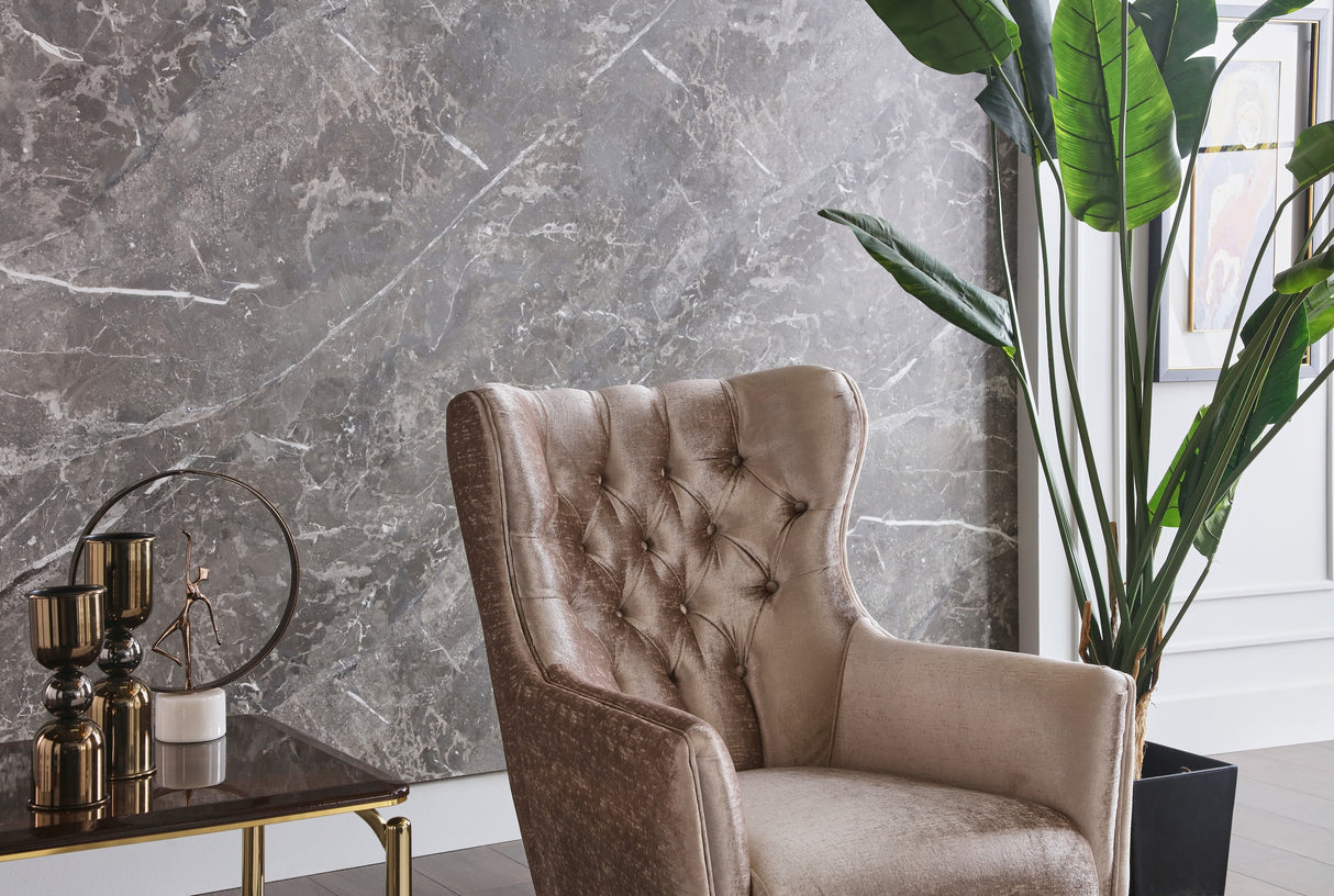 Plaza Lara Cream Accent Chair from Bellona - Luna Furniture