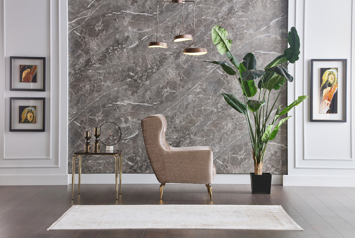 Plaza Lara Cream Accent Chair from Bellona - Luna Furniture