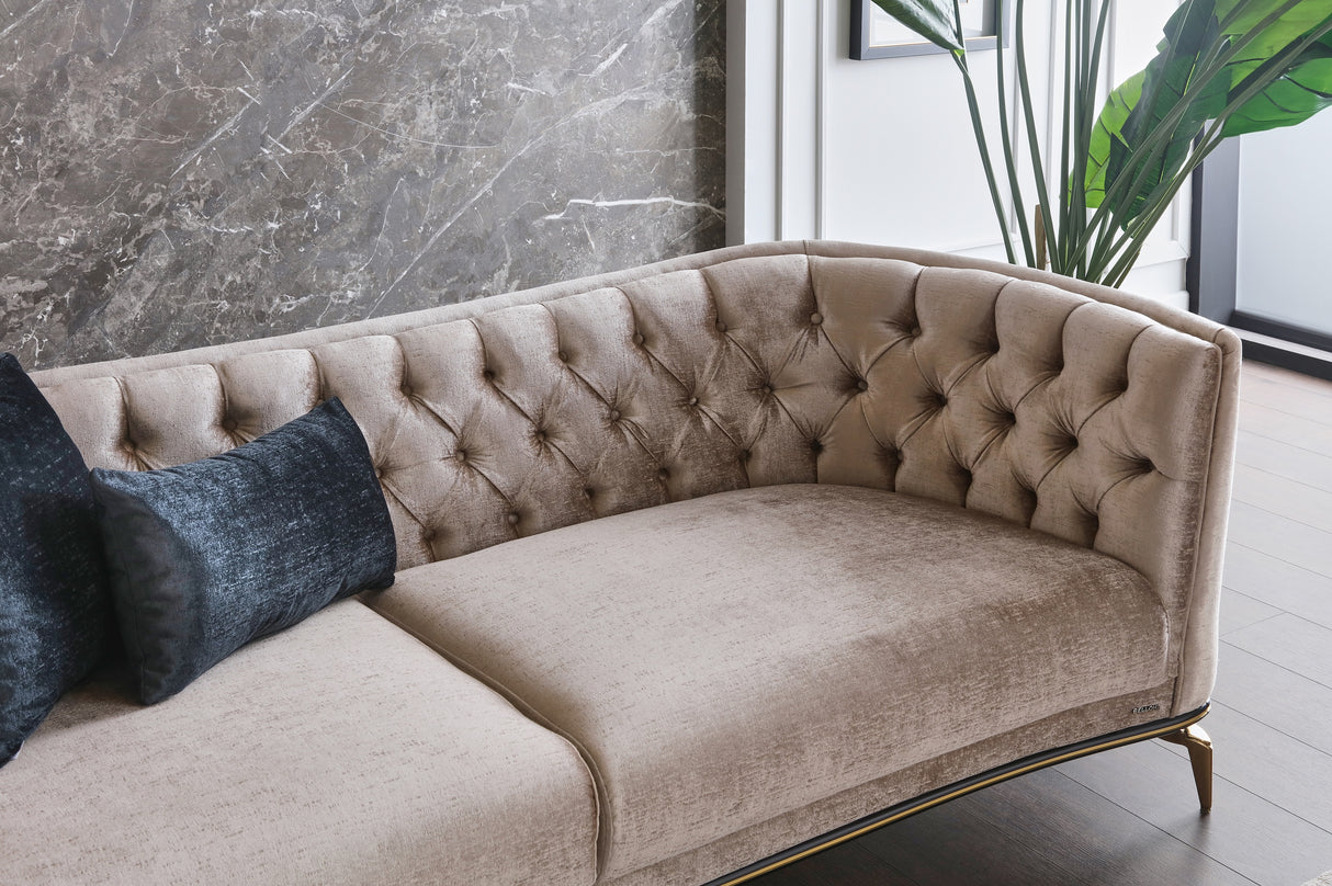 Plaza Lara Cream Sofa from Bellona - Luna Furniture