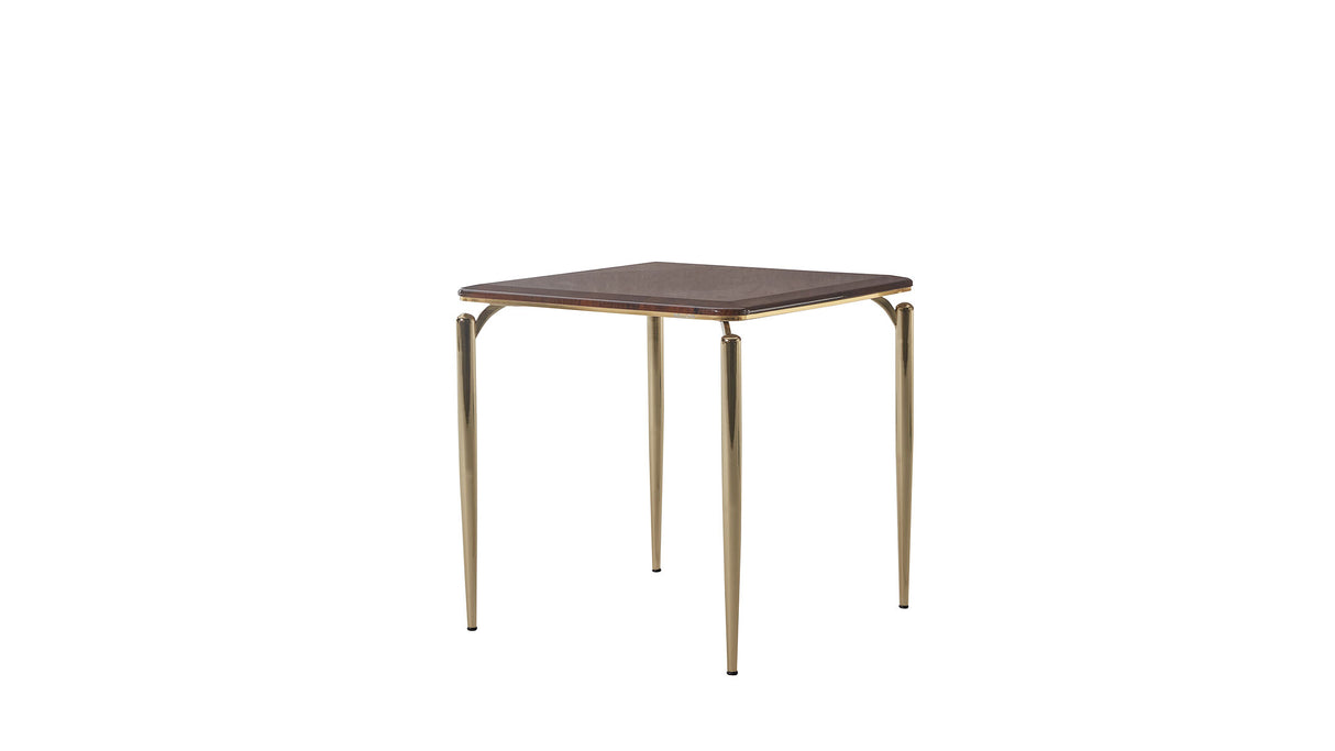 Plaza Walnut Side Table from Bellona - Luna Furniture