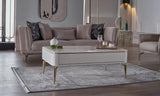 Plaza Ivory Coffee Table from Bellona - Luna Furniture