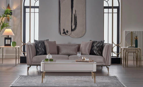 Plaza Ivory Coffee Table from Bellona - Luna Furniture