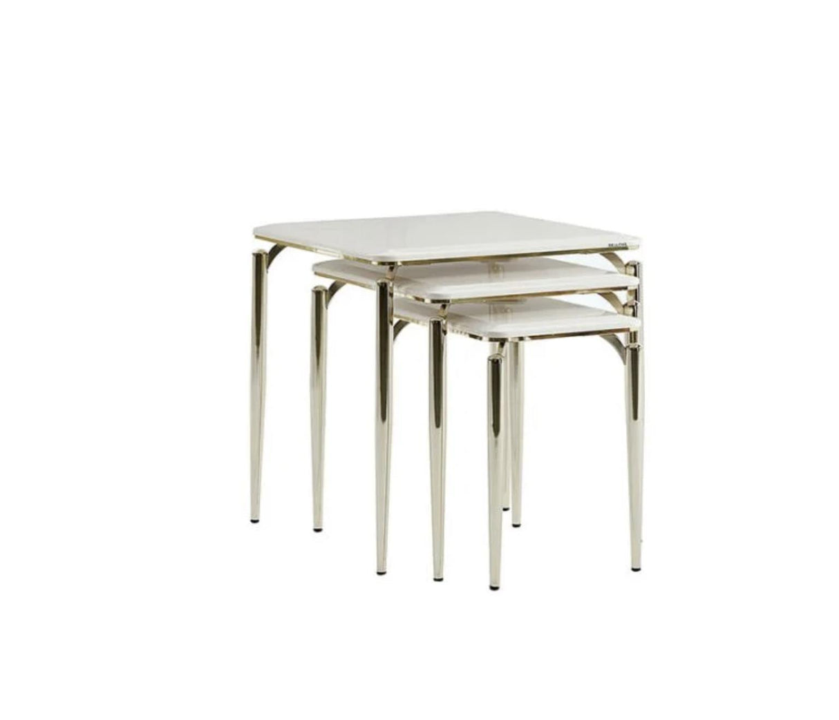 Plaza Ivory Nesting Table from Bellona - Luna Furniture