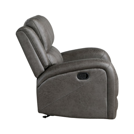 Pagosa Gray Rocker Reclining Chair from Homelegance - Luna Furniture