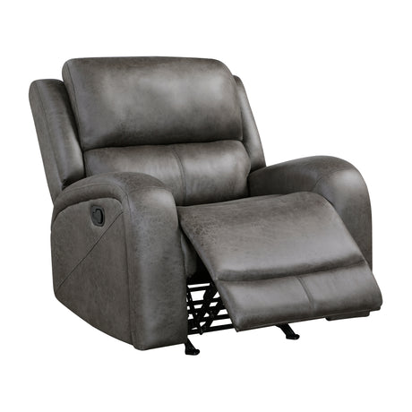 Pagosa Gray Rocker Reclining Chair from Homelegance - Luna Furniture