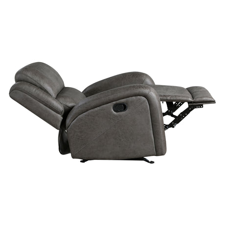 Pagosa Gray Rocker Reclining Chair from Homelegance - Luna Furniture