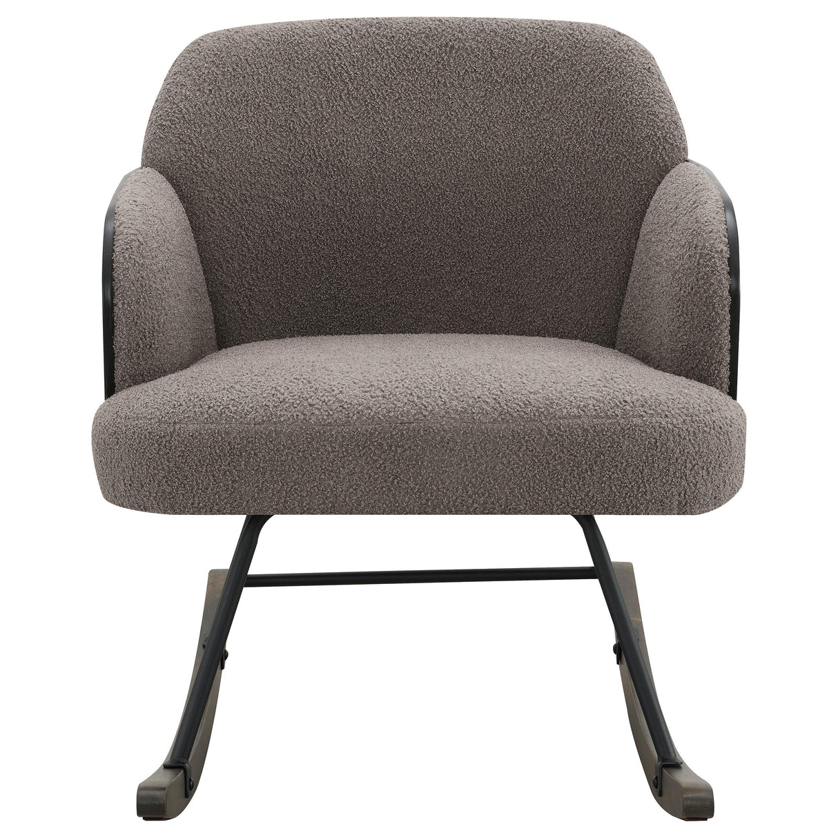 Paige Taupe Boucle Mid Back Rocking Chair from Coaster - Luna Furniture